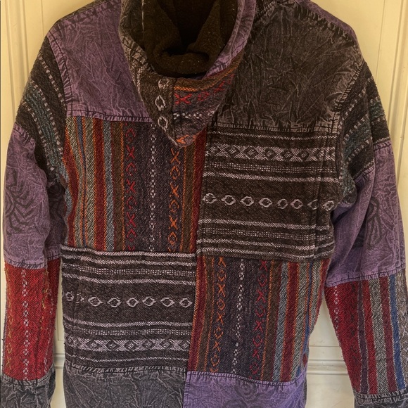 Multicolor Patchwork Utility Jacket - Picture 4 of 4